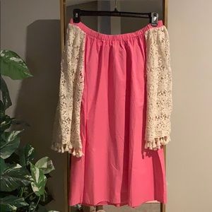 Lace Off Shoulder Dress